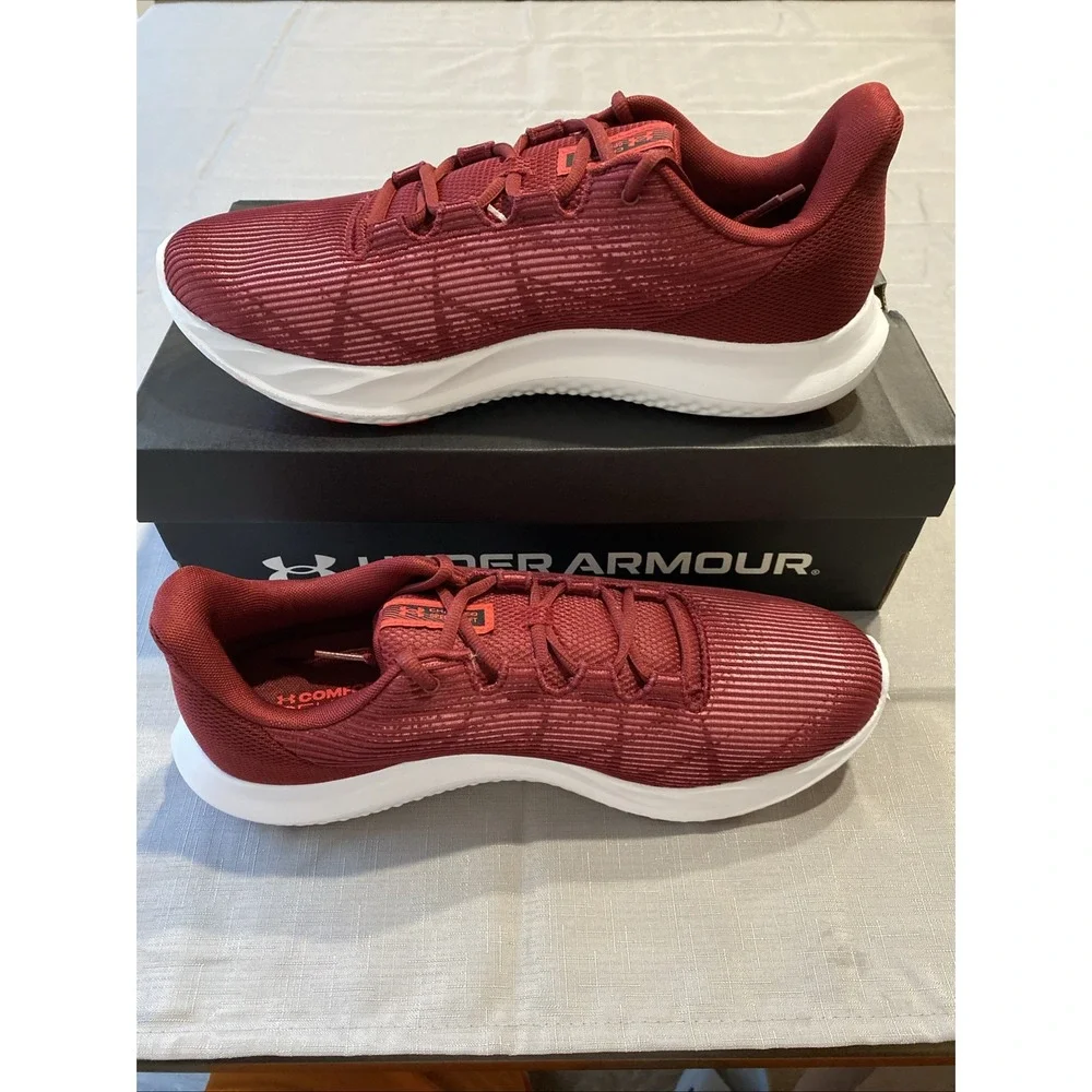 Under Armour UA 3026999-600 Charged Speed Swift Red Comfort Deluxe Men's Size 13